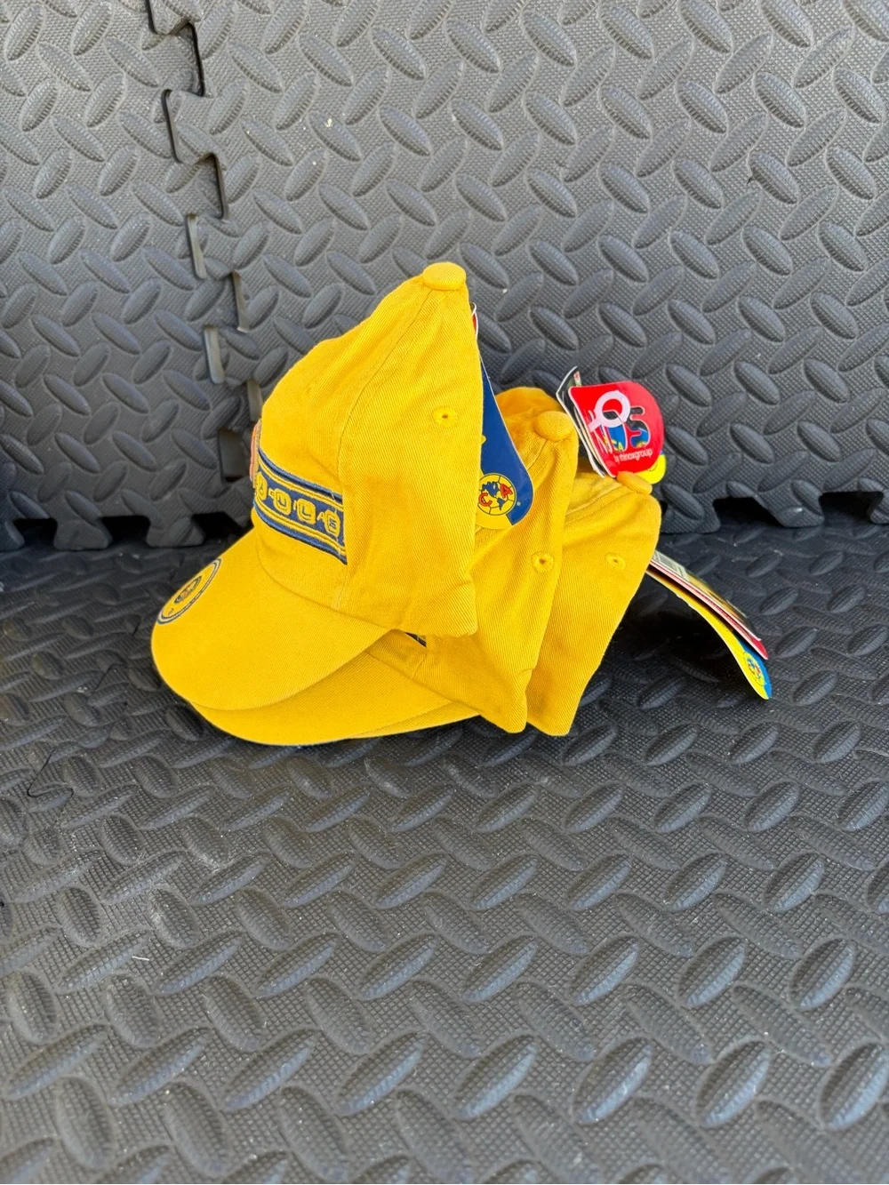 América  Aguilas Yellow Cotton Baseball Cap with Team Crest Unixes